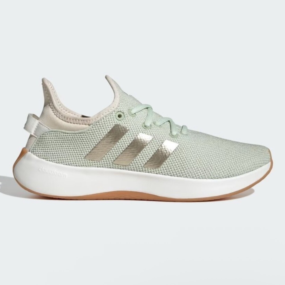Adidas Women's Cloudfoam Mint Green Running Walking Sneakers Sz 9.5